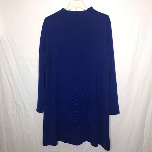 COS Dresses & Skirts - COS 100% wool Blue Knit sweater tunic dress